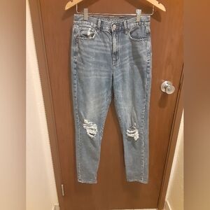 American Eagle Outfitters  Mom Jean Women's Size 2 Long Casual Distressed